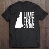 Live Free Or Die Nh Motto New Hampshire Map Tee