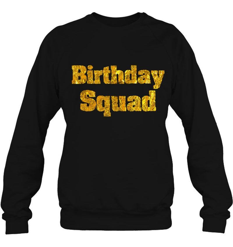 Matching Gold Birthday Squad Shirt Fun Bday Party Group Mugs