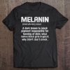 Melanin Definition Black Pride African American Afro Tee