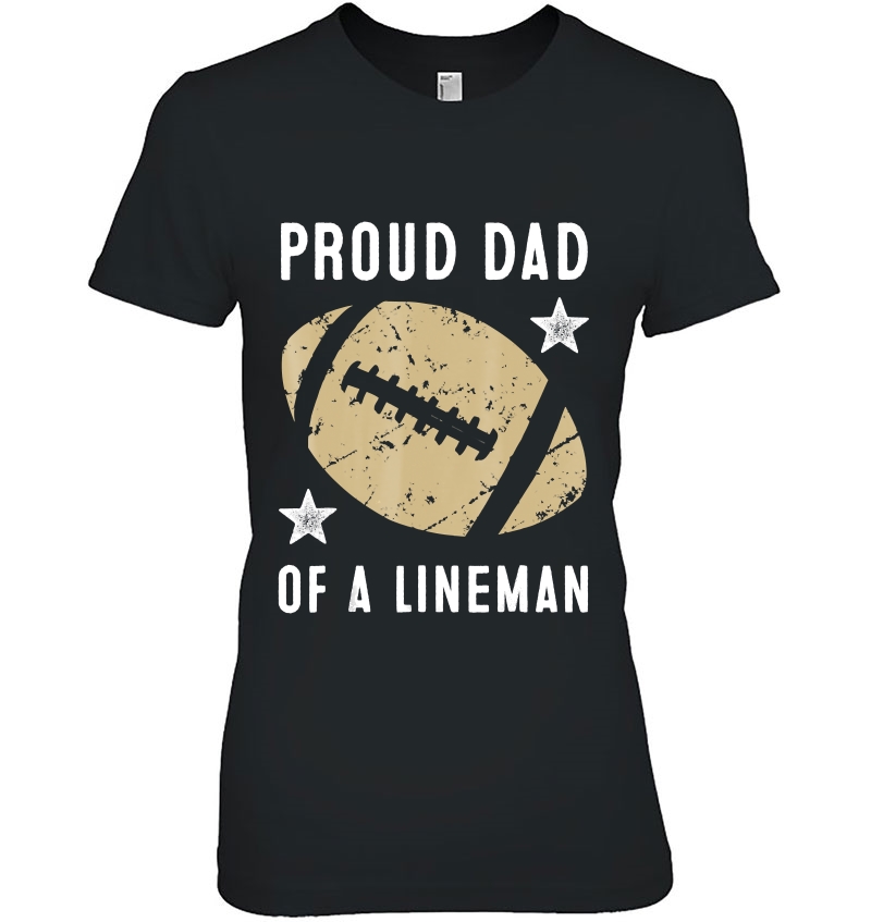 Mens Proud Football Lineman Dad Hoodie