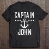 Mens Vintage Captain John Family Cruise Or Lake Boating Tee