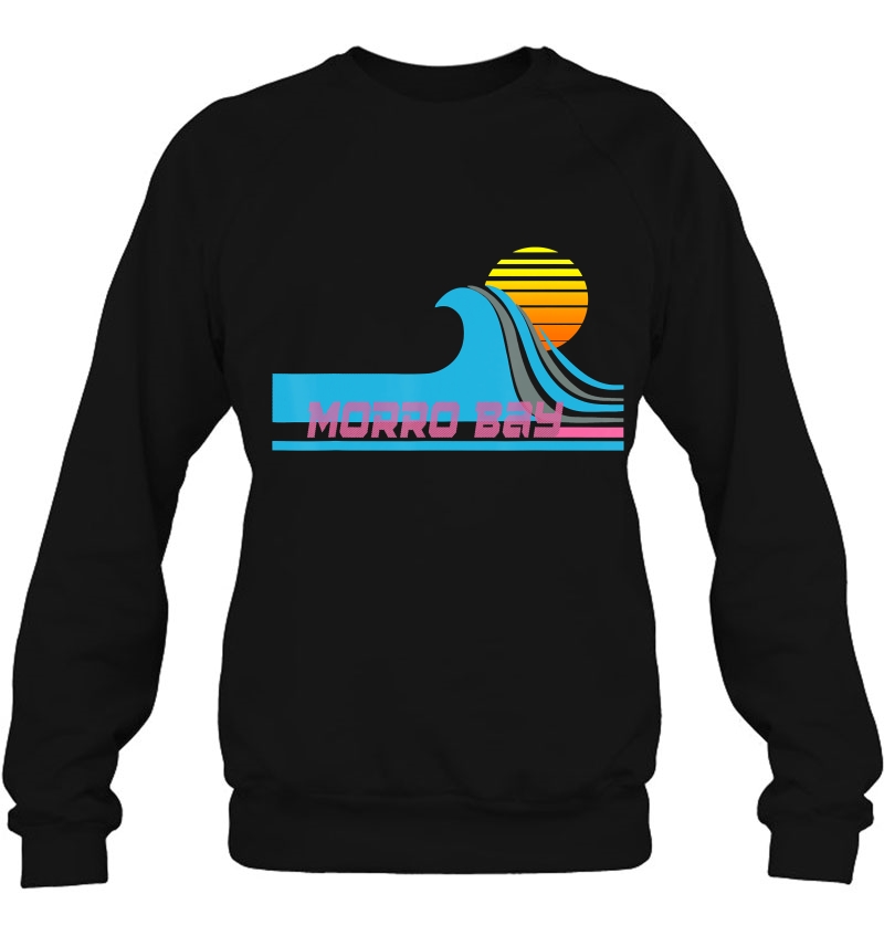 Morro Bay Retro 80S Style Surf Tee Mugs