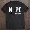 Nope Not Today Melanoma And Skin Cancer Tshirt Black Ribbon Tee