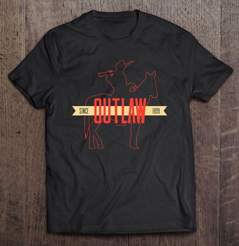 Outlaw - Red Horse & Cowboy Adventure - Gamer Shirt