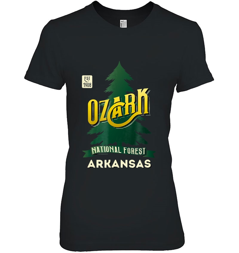 Ozark National Forest Retro Logo Shirt Ladies Tee