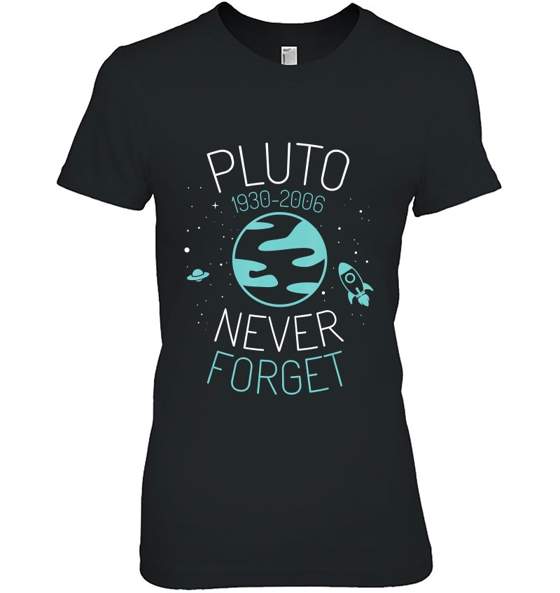 Pluto Never Forget Astronomy Science Space Geek Hoodie