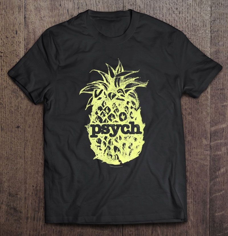 Psych Vintage Yellow Pineapple Standard Shirt