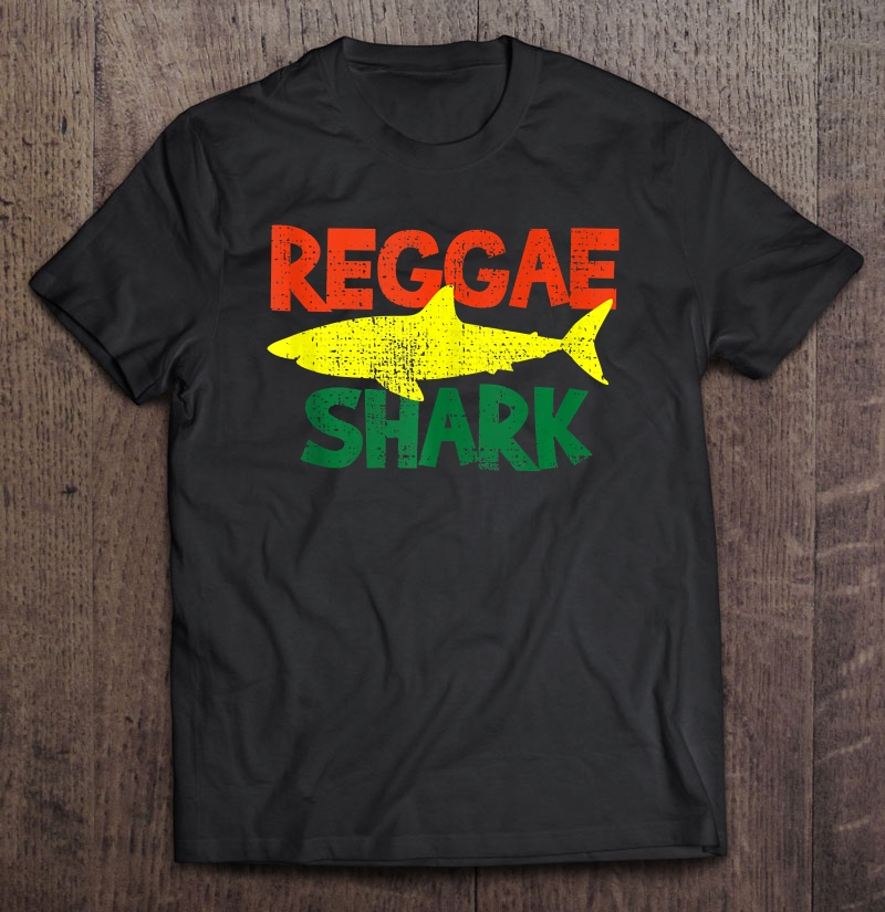 Reggae Shark Jamaica Flag Rasta Vacation Summer Gift Shirt