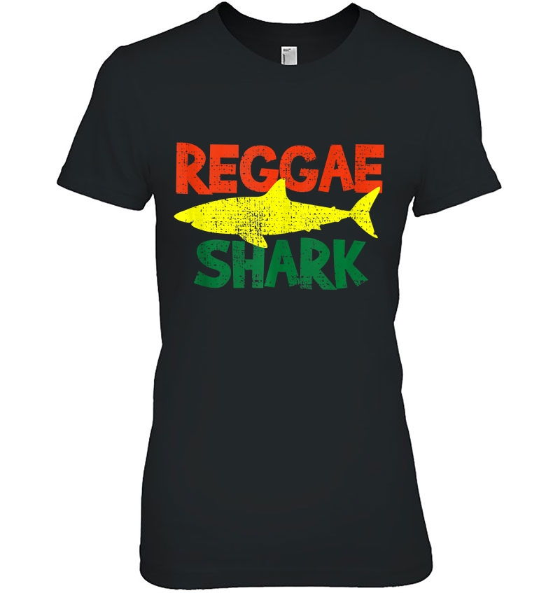 Reggae Shark Jamaica Flag Rasta Vacation Summer Gift Hoodie