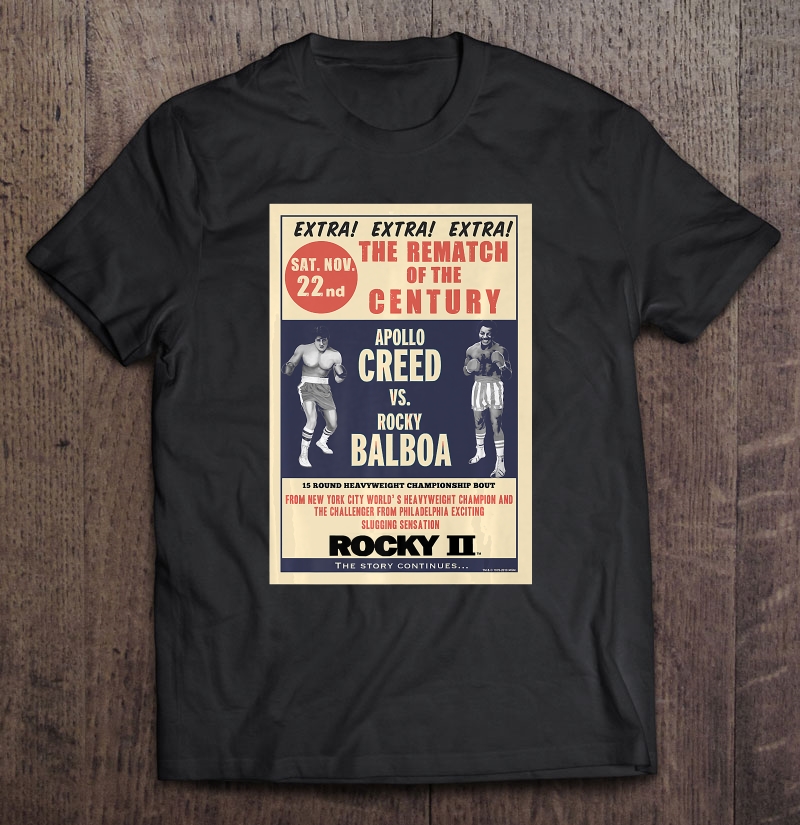 Rocky Creed Vs Balboa Rematch Of The Century Poster Premium Shirt