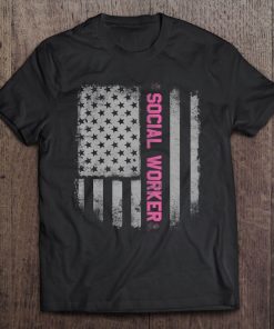 Social Worker Us Flag Tee