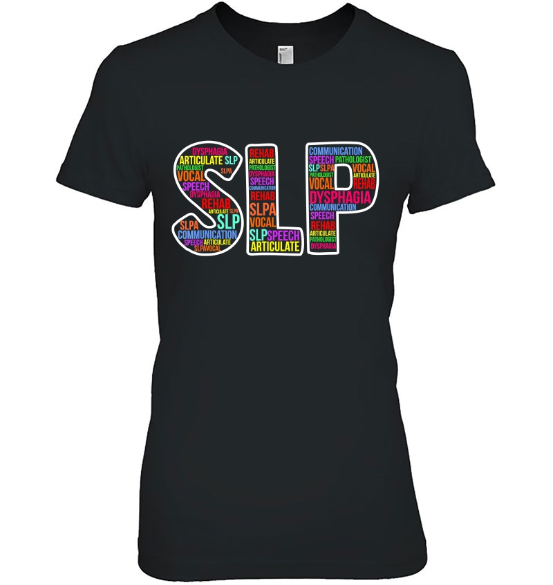 Speech Pathology Novelty Shirt Slp Word Cloud Hoodie