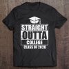 Straight Outta College 2020 Future Graduate Graduation Gift Tee