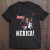 Trump 2Nd Ammendment Gun Rights American Flag Unicorn Merica Tee