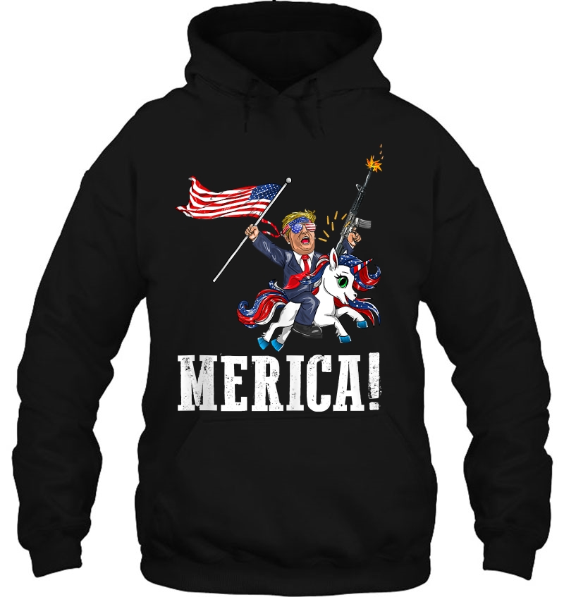 Trump 2Nd Ammendment Gun Rights American Flag Unicorn Merica Mugs