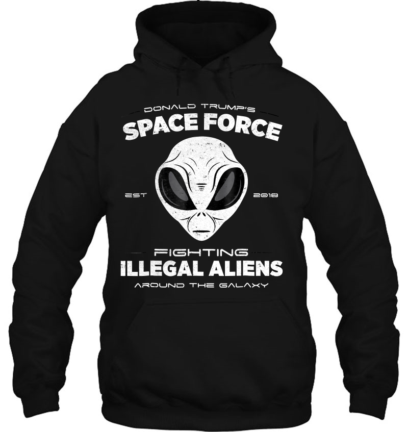 Trump Space Force Fighting Illegal Aliens Funny Mugs