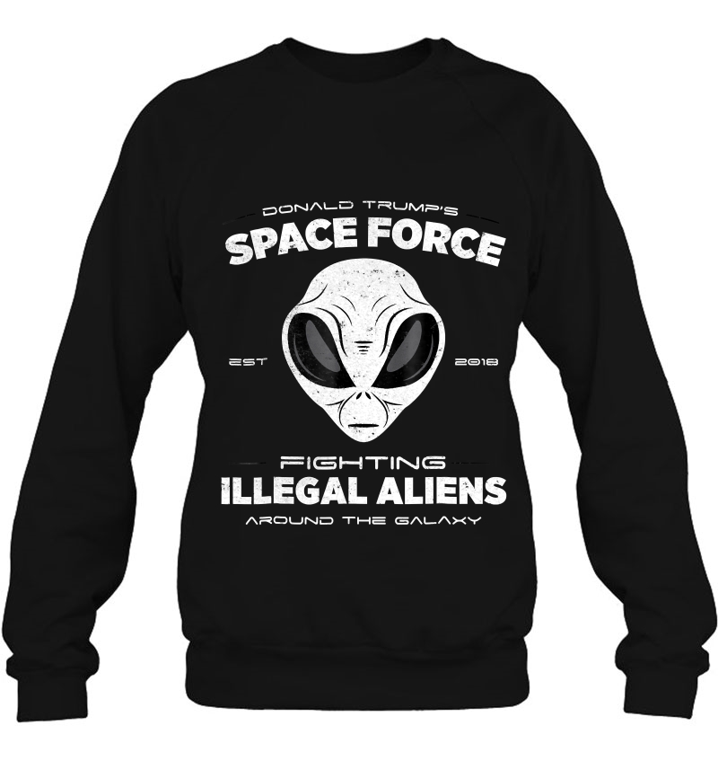 Trump Space Force Fighting Illegal Aliens Funny Mugs