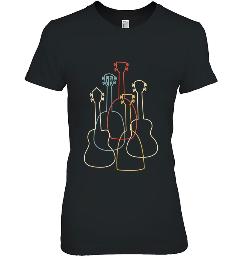 Ukulele Gift Uke Silhouettes Hoodie