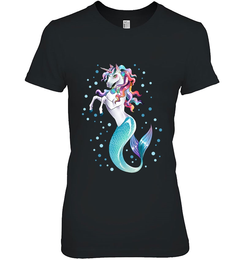 Unicorn Mermaid Mermicorn Girls Kids Rainbow Gifts Hoodie