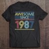 Vintage 33Rd Birthday Gifts - Awesome Since 1987 Tee