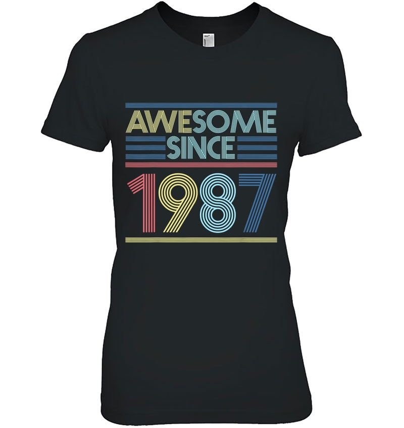 Vintage 33Rd Birthday Gifts - Awesome Since 1987 Hoodie