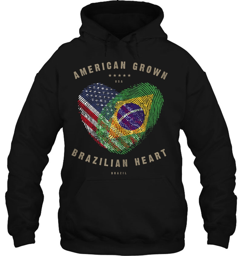 American Grown Brazilian Heart Love Brazil Flag Tank Top Mugs