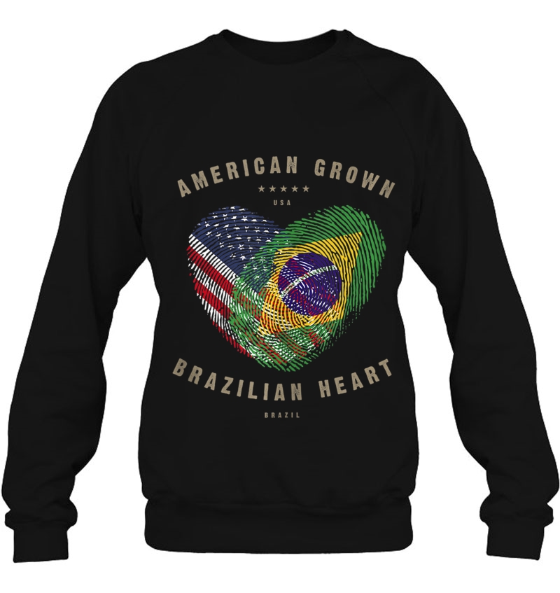 American Grown Brazilian Heart Love Brazil Flag Tank Top Mugs