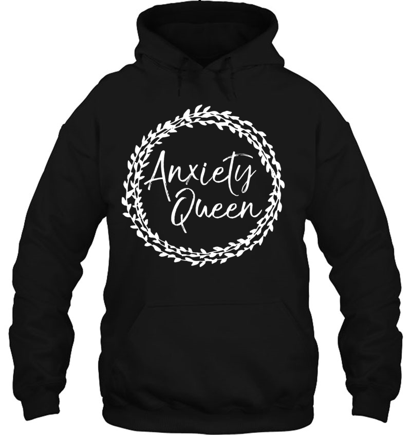 Anxiety Queen Shirt Cute Flower Circle Funny Anxious Shirt Mugs