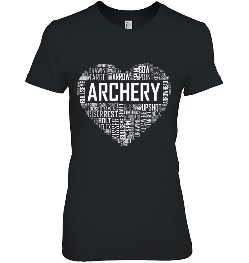 Archery Lover Heart Archer Gift Hoodie