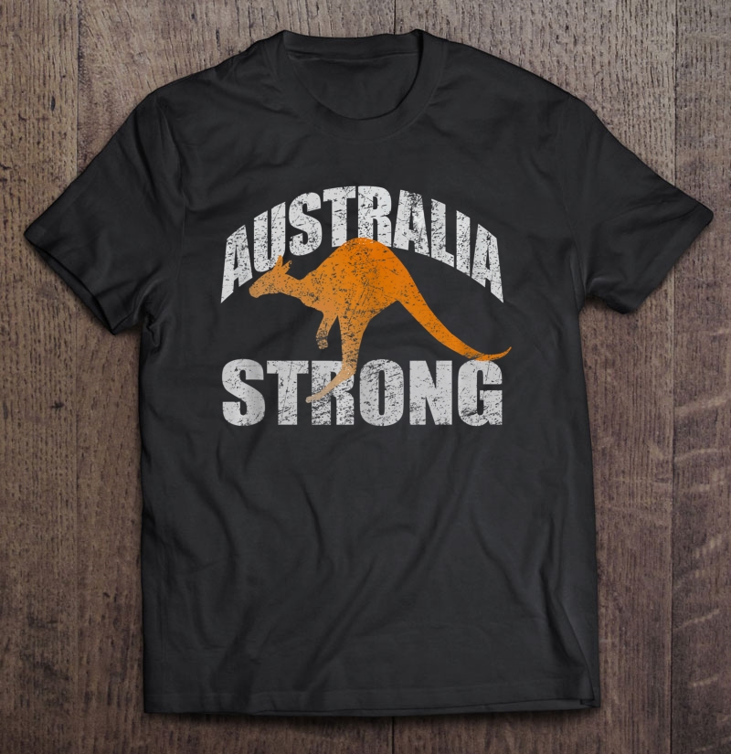 Australia Strong Kangaroo Aussie Lover Pray For Australia Tank Top Shirt