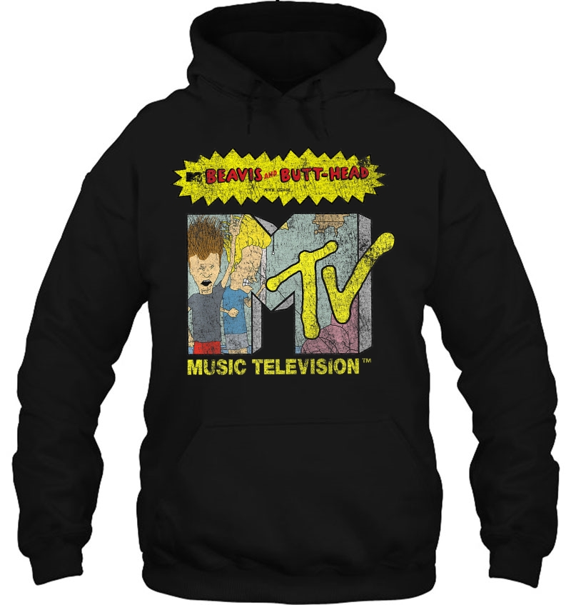 Beavis And Butthead Distressed Mtv Logo Premium Mugs