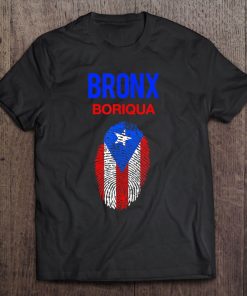 Bronx Boriqua - Puerto Rico Flag Nyc Nuyorican Tee