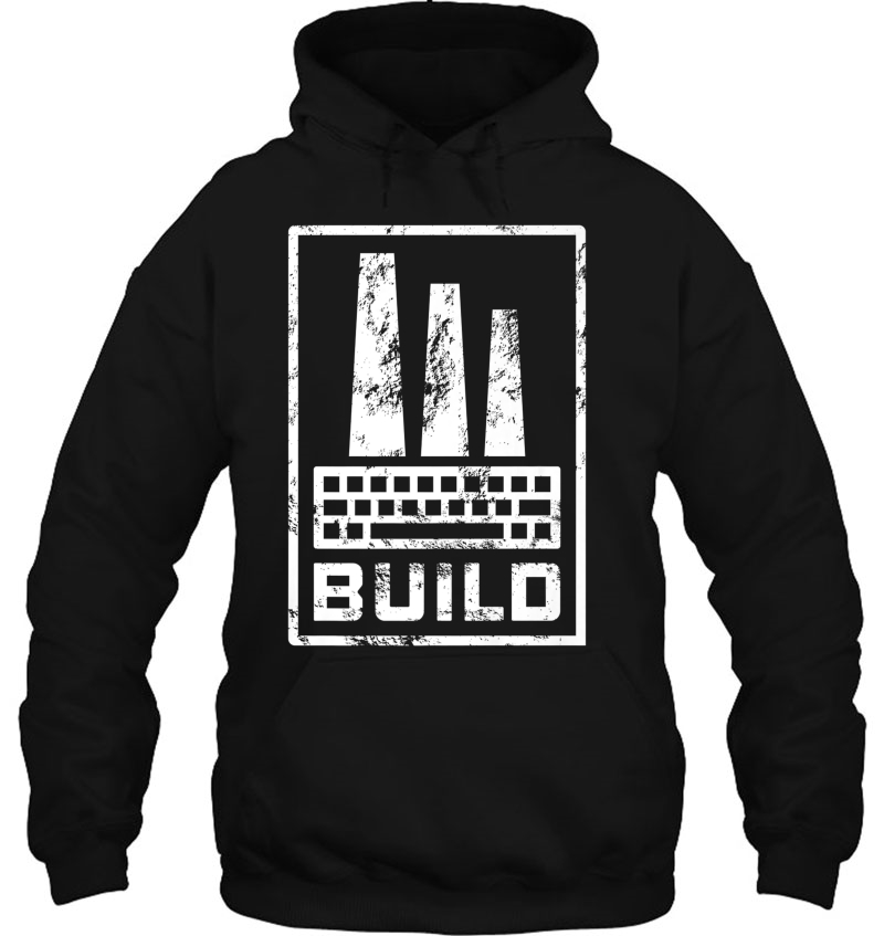 Build Web Developer Coding Keyboard Factory Premium Hoodie