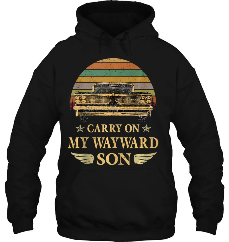 Carry On My Wayward Son Tshirt - Vintage Tee Shirt Gift Mugs