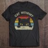 Cat Mommy Women Vintage Retro Black Cats Mom Mothers Day Tee