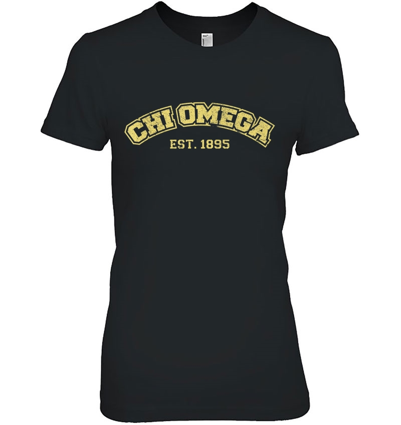 Chi Sorority Omega Paraphernalia Chi O Gear Apparel Gifts Ladies Tee