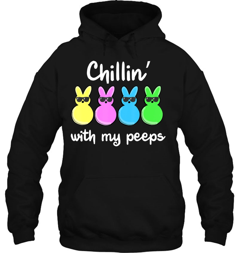 Chillin' With My Peeps Easter Day Tee Funny Bunny Men, Women Mugs