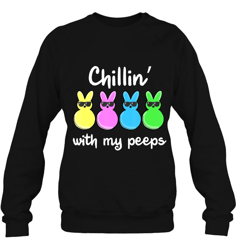 Chillin' With My Peeps Easter Day Tee Funny Bunny Men, Women Mugs