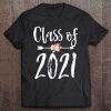 Class Of 2021 Cute Arrow Flowers For Girls Women Tee