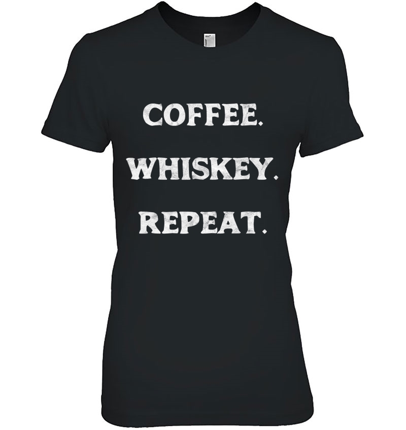 Coffee. Whiskey. Repeat. Awesome & Funny Hipster Hoodie