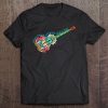 Cool Retro Guitar Design For Plant-Based Vegetarian Vegan Tee