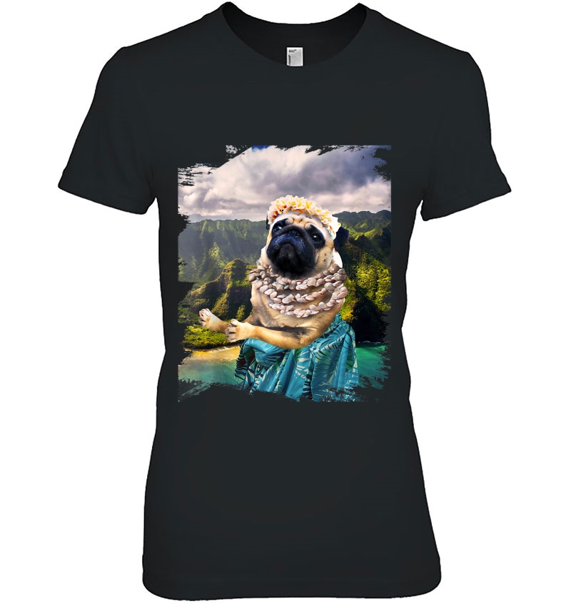 Cute Aloha Pug Hawaiian Hoodie