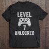 Cute Video Gamer 7Th Birthday Gift Level 7 Unlocked Tee