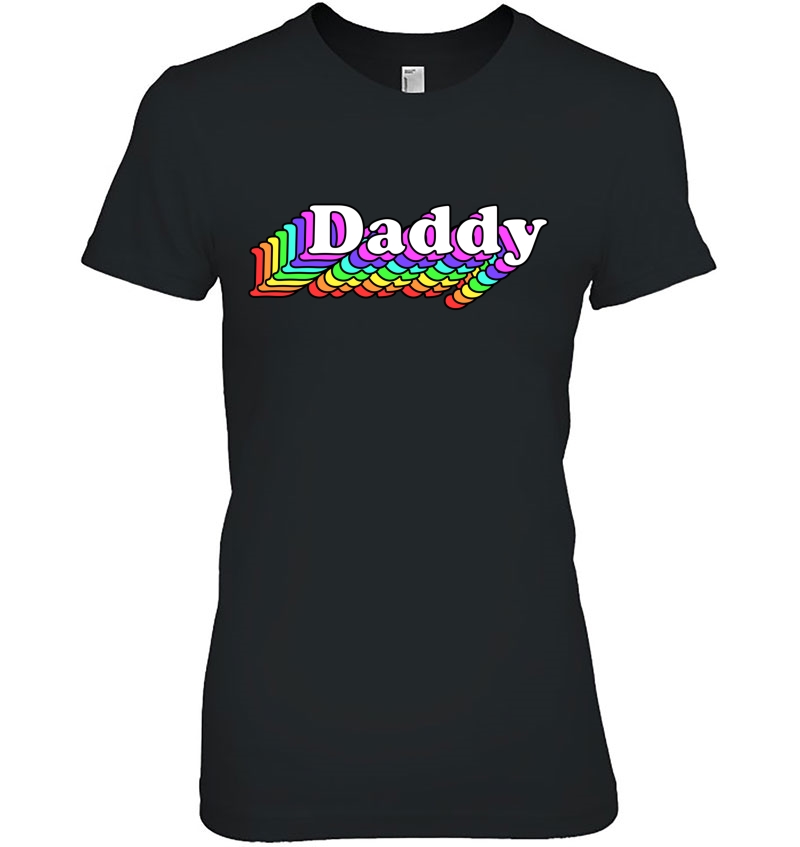 Daddy, Gay Daddy Bear, Retro Lgbt Rainbow, Lgbtq Pride Pullover Hoodie