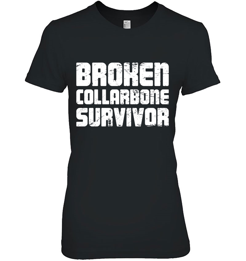 Distressed Broken Collarbone Ladies Tee