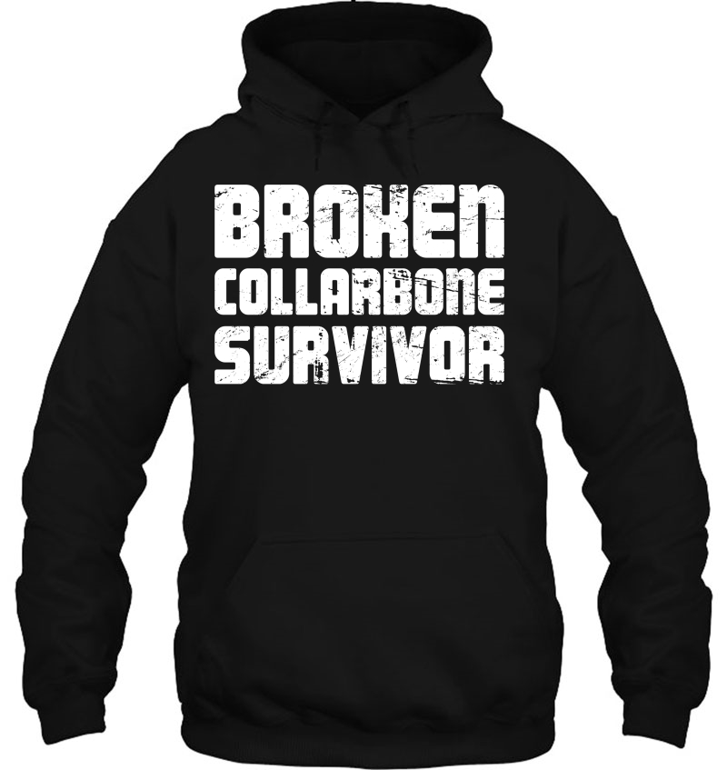 Distressed Broken Collarbone Hoodie