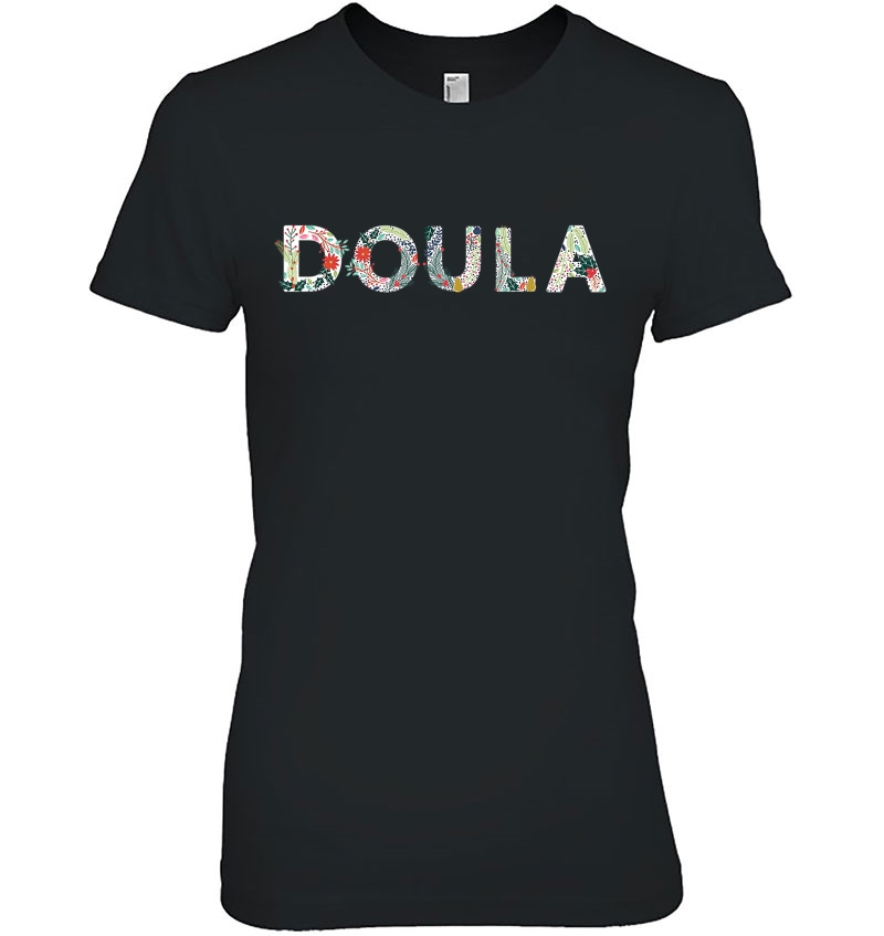 Doula Shirt Floral Birth Team Hoodie