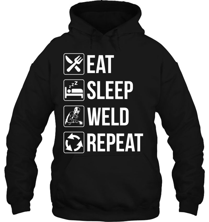 Eat Sleep Weld Repeat Welding Mugs