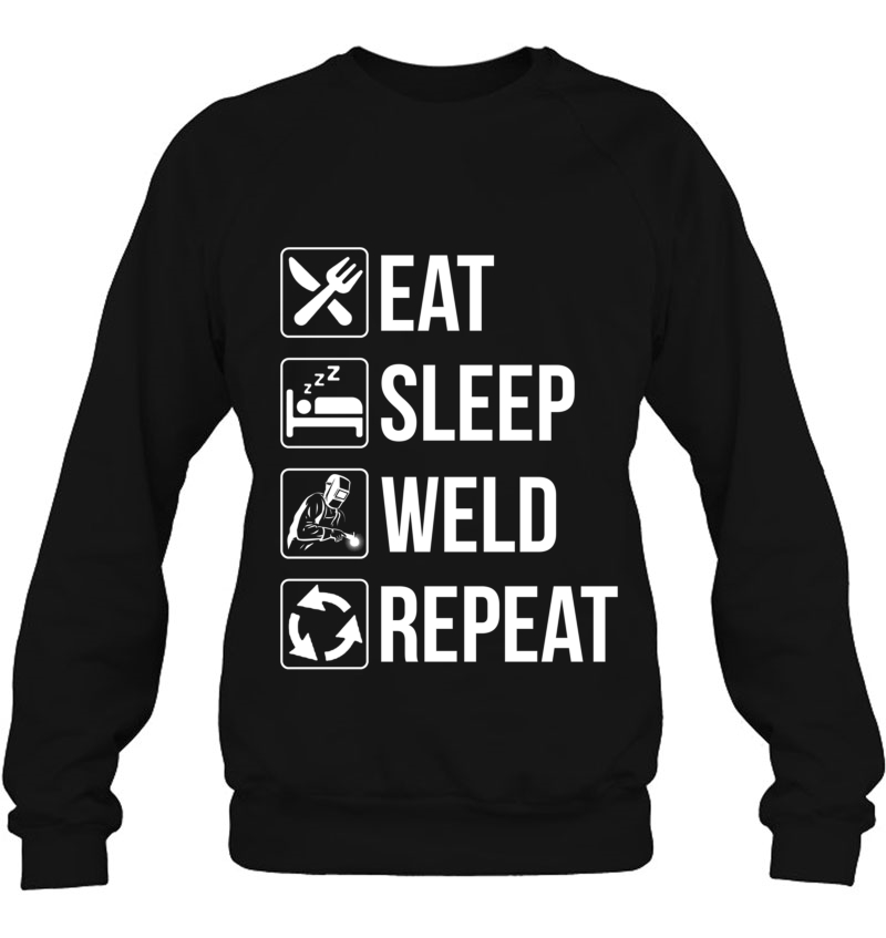 Eat Sleep Weld Repeat Welding Mugs