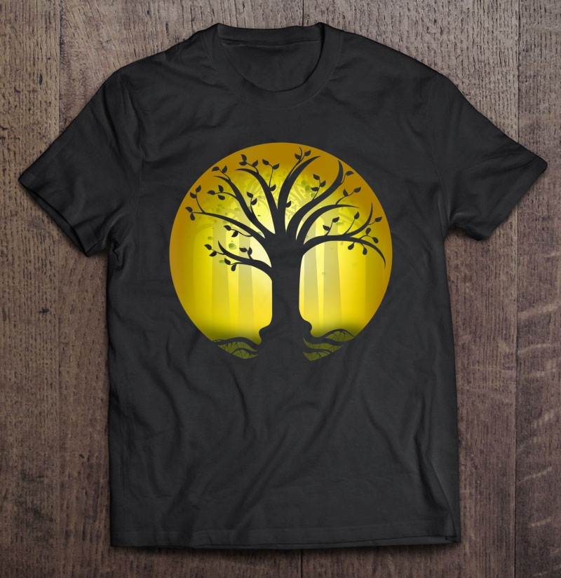 Good Luck Karma Gift Forest With Blossom Tree Of Life Shirt